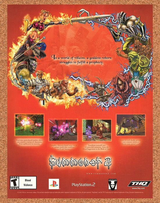 2003 Summoner 2 PS2 Original Ad v1 - for just $17.99! 