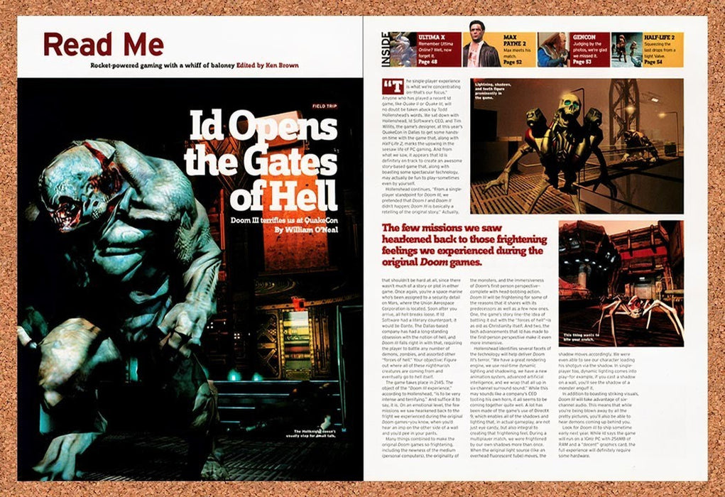 2003 Doom 3 PC Original Ad vr7 - for just $23.99! 