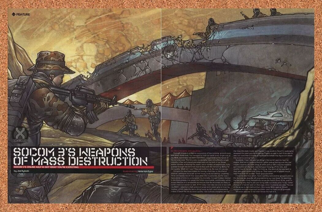 2007 Socom 3 US Navy Seals PS2 Original Ad - for just $21.49! 