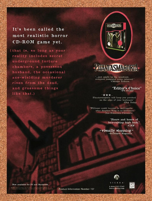 1996 Phantasmagoria PC Original Ad v2 - for just $19.49! 
