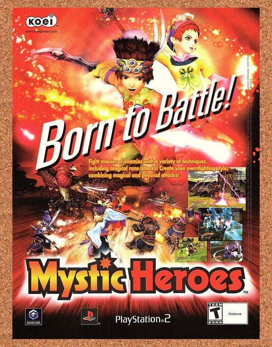 2003 Mystic Heroes PS2 Original Ad - for just $17.99! 