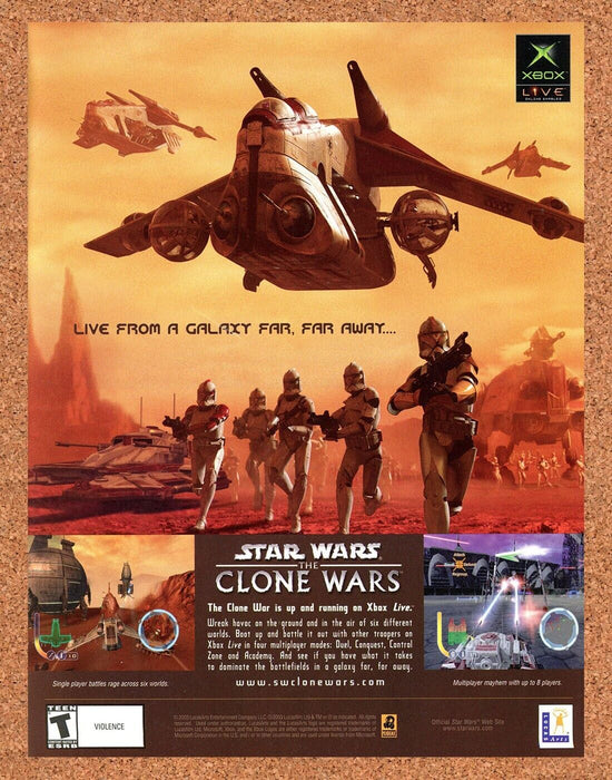 2003 Star Wars The Clone Wars Xbox Original Ad - for just $17.99! 