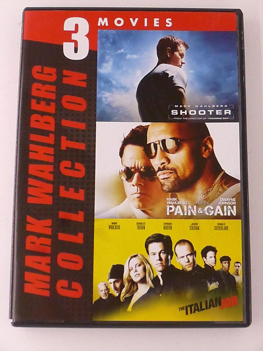 Shooter, Pain and Gain, The Italian Job (DVD, triple feature) - J0205 - for just $2.50! 