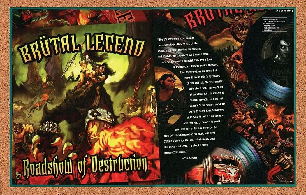 2010 Brutal Legend PS3 Xbox 360 Original Ad - for just $21.49! 