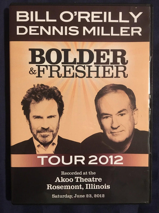 Bolder and Fresher Tour 2012 (DVD, Bill OReilly, Dennis Miller) - J1105 - for just $3.50! 
