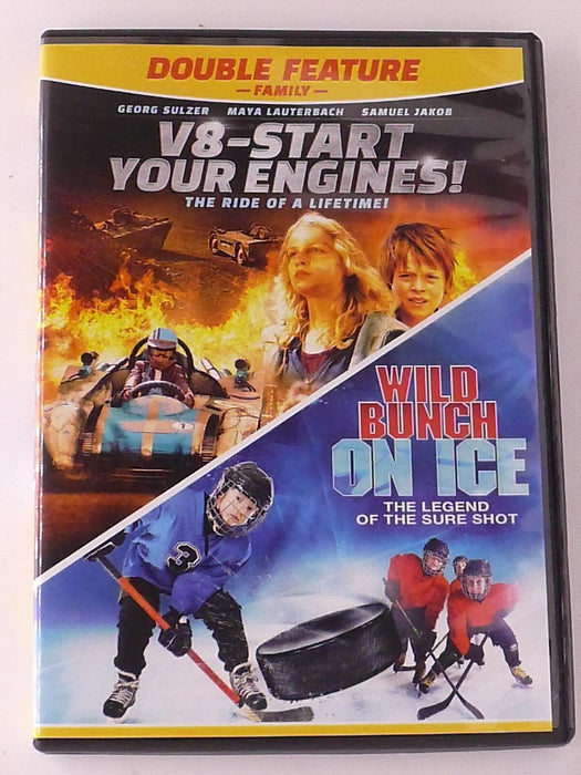 V8-Start Your Engines - Wild Bunch on Ice (DVD, double feature) - J0730 - for just $2.50! 