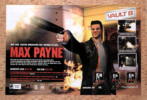 2001 Max Payne Xbox Original Ad v11 - for just $21.49! 