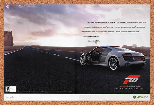 2010 Forza Motorsport 3 Xbox 360 Original Ad v1 - for just $18.27! 