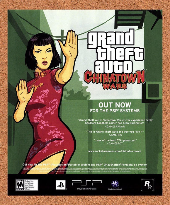 2009 Grand Theft Auto Chinatown Wars PSP Original Advertisement v1 - for just $19.49! 