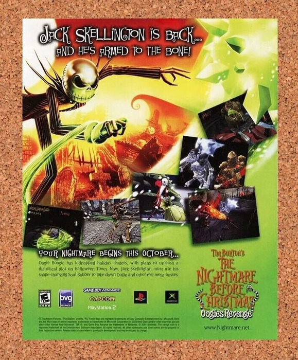 2006 Tim Burton The Nightmare Before Christmas PS2 Original Ad - for just $17.99! 
