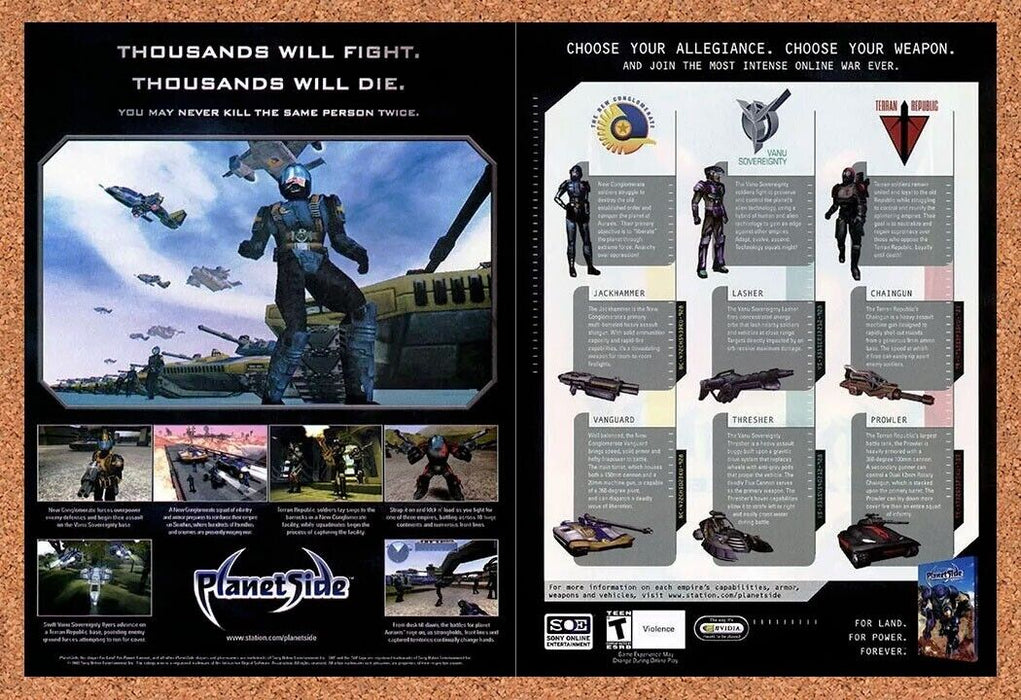 2005 PlanetSide PC Original Ad v1 - for just $22.49! 
