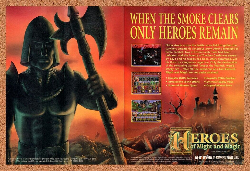 1997 Heroes Of Might And Magic PC Original Ad v1 - for just $22.49! 