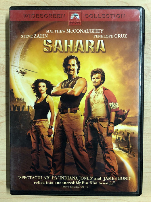 Sahara (DVD, 2005, Widescreen) - J0917 - for just $1.99! 