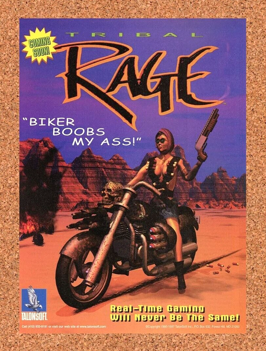2000 Tribal Rage PC Original Ad - for just $17.99! 