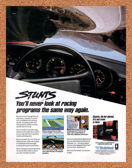1991 Stunts PC Original Ad v1 - for just $17.99! 