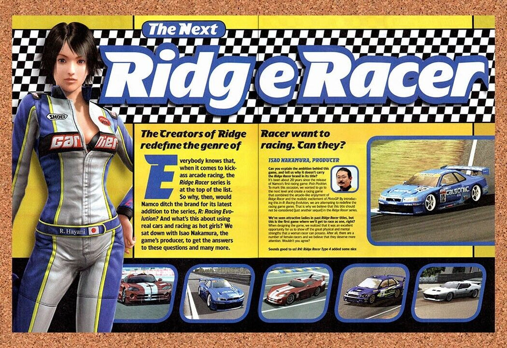 2003 Ridge Racer PS2 Original Ad v2 - for just $21.49! 
