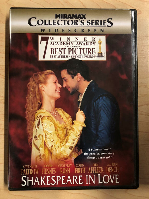 Shakespeare in Love (DVD, 1998, Collectors Series, Widescreen) - K7 - for just $1.99! 