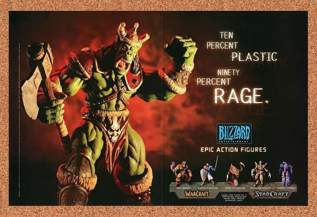 1999 Blizzard WarCraft Figures Original Collectibles Ad - for just $21.49! 