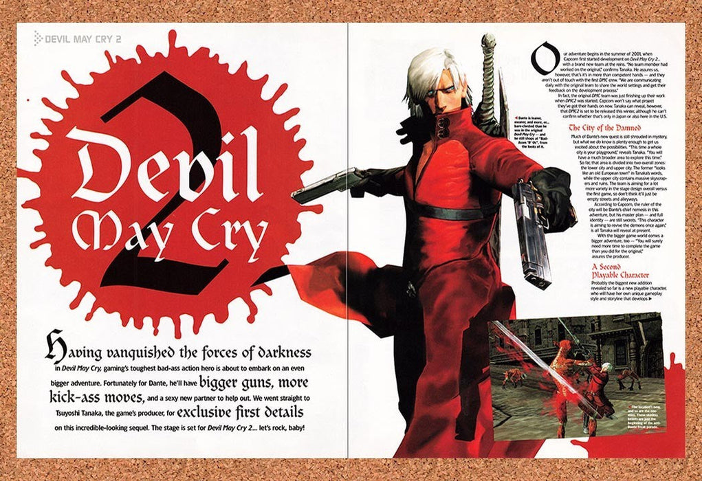 2002 Devil May Cry 2 PS2 Original Advertisement vr2 - for just $23.99! 