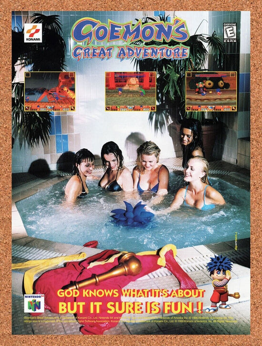 1999 Goemons Great Adventure N64 Original Ad v1 - for just $17.99! 