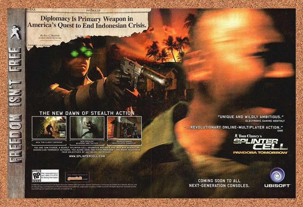 2004 Splinter Cell Pandora Tomorrow Original Ad v2 - for just $21.49! 