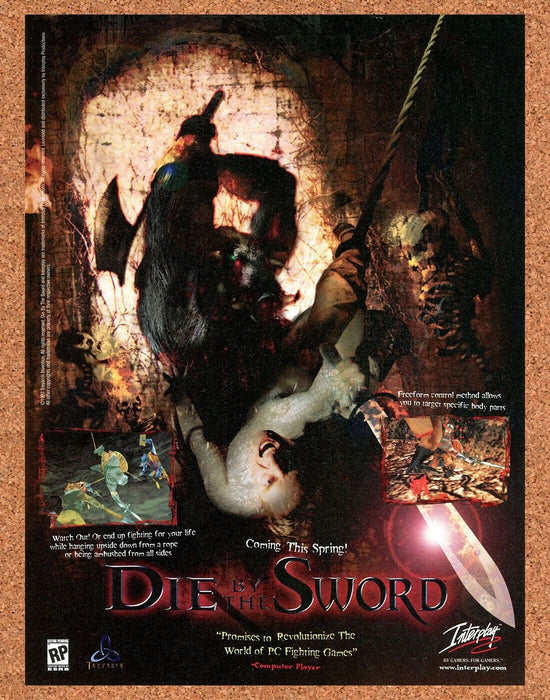2000 Die By The Sword PC Original Ad v1 - for just $17.99! 
