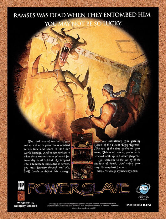 1996 Powerslave PC Original Ad v1 - for just $17.99! 