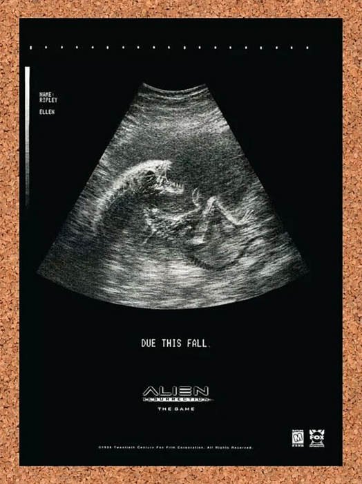 2000 Alien Resurrection PS1 Original Ad - for just $17.99! 
