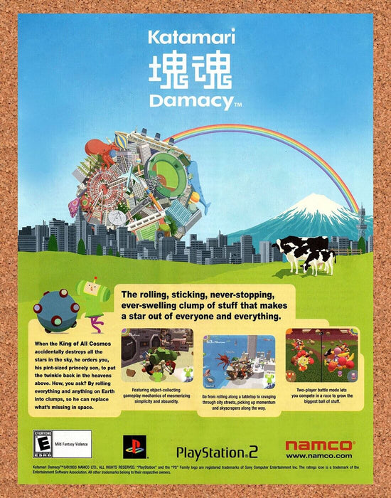 2004 Katamari Damacy PS2 Original Ad - for just $17.99! 