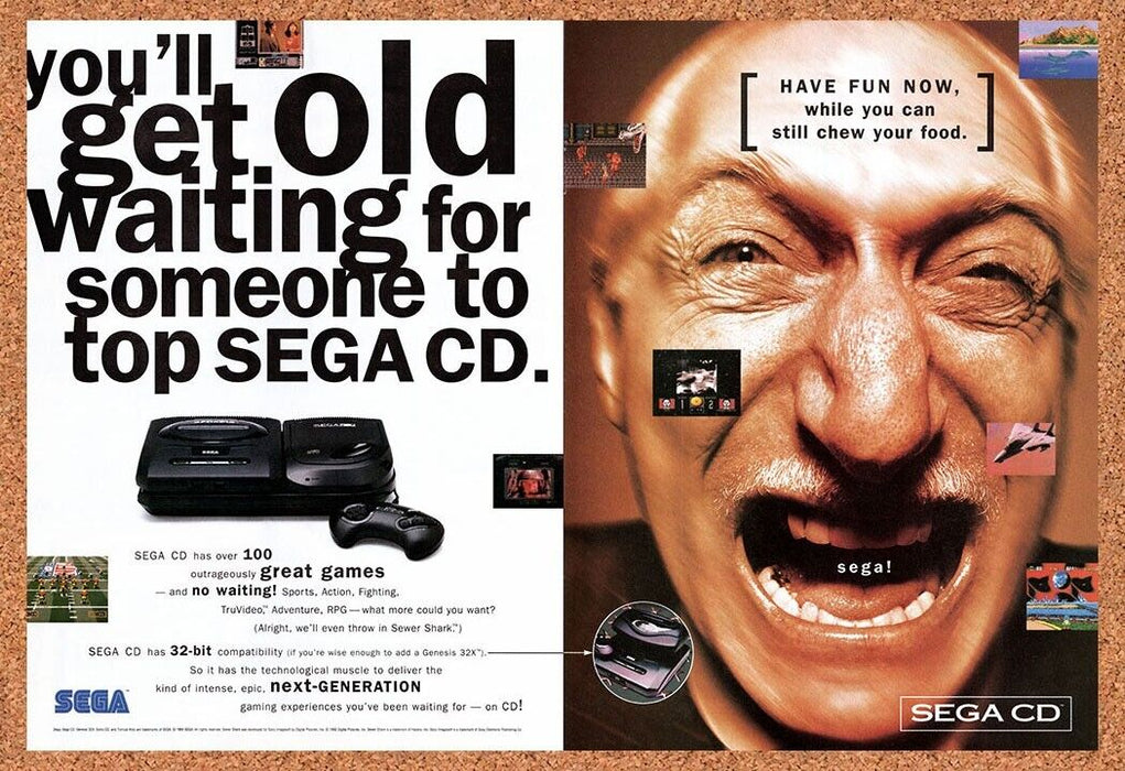 1995 Sega CD Console Original Ad v7 - for just $21.49! 