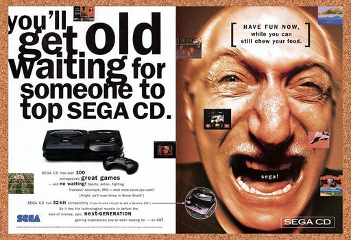 1995 Sega CD Console Original Ad v7 - for just $21.49! 