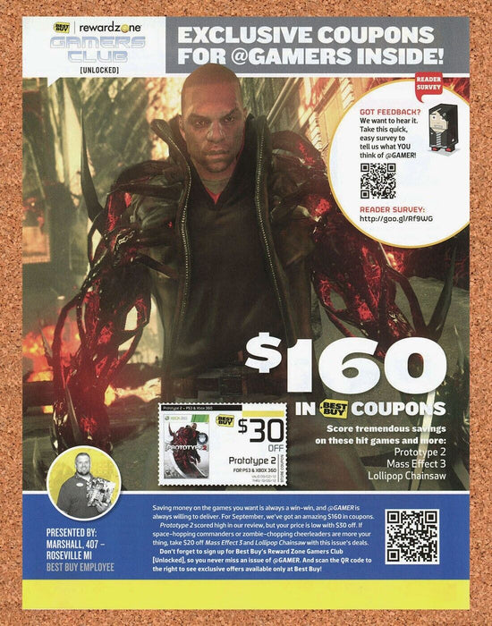 2014 Prototype 2 PS3 Original Best Buy Rebate Ad v1 - for just $17.99! 