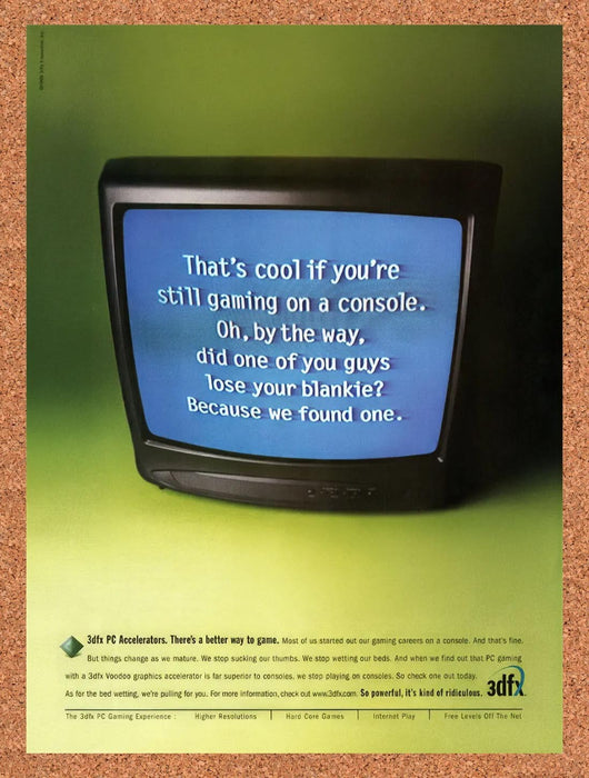 1999 VooDoo 3dfx PC Accelerators Original Advertisement v1 - for just $19.49! 