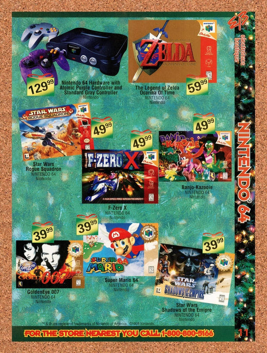 1999 EB Games Nintendo Games Original Advertisement v9 - for just $19.49! 