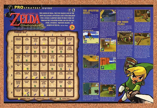 2003 Zelda Wind Waker GameCube Original Map Locations Ad vr1 - for just $21.49! 