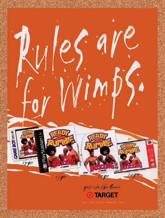 1999 Ready 2 Rumble Boxing Games At Target Original Ad v3 - for just $17.99! 