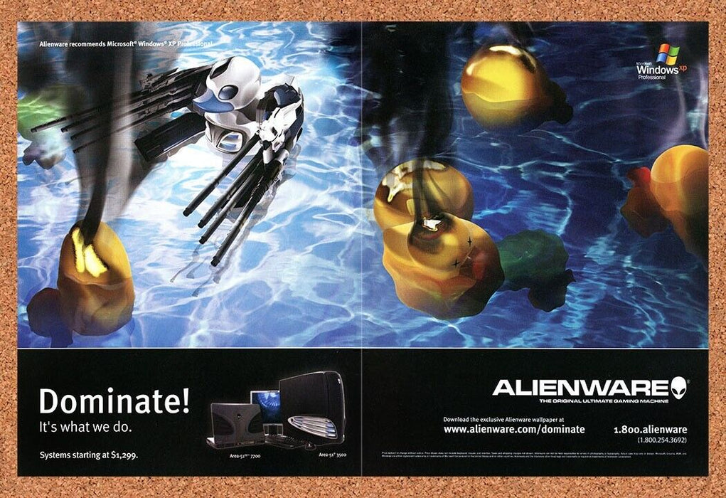 2007 Alienware Dominate! PC Original Funny Ad - for just $22.49! 
