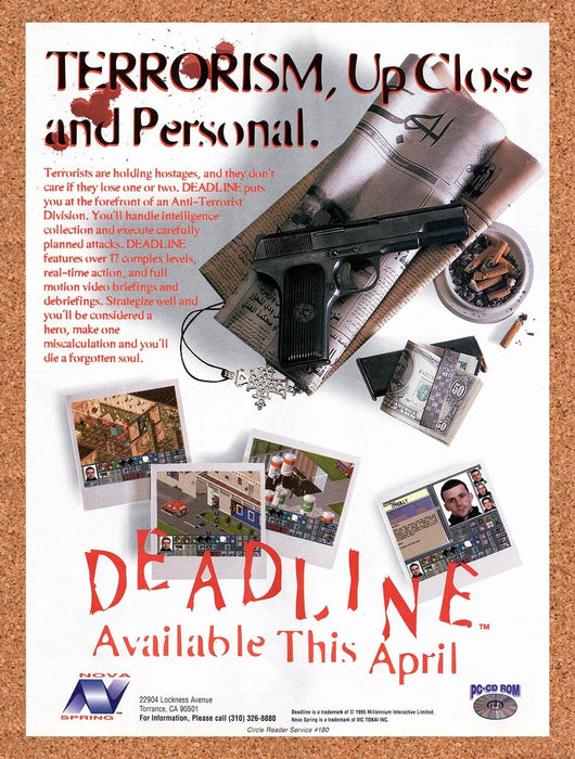 1996 Deadline PC Original Ad v2 - for just $17.99! 