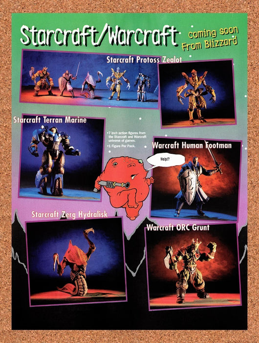 1998 StarCraft & Warcraft Figures Original Advertisement vr7 - for just $19.49! 