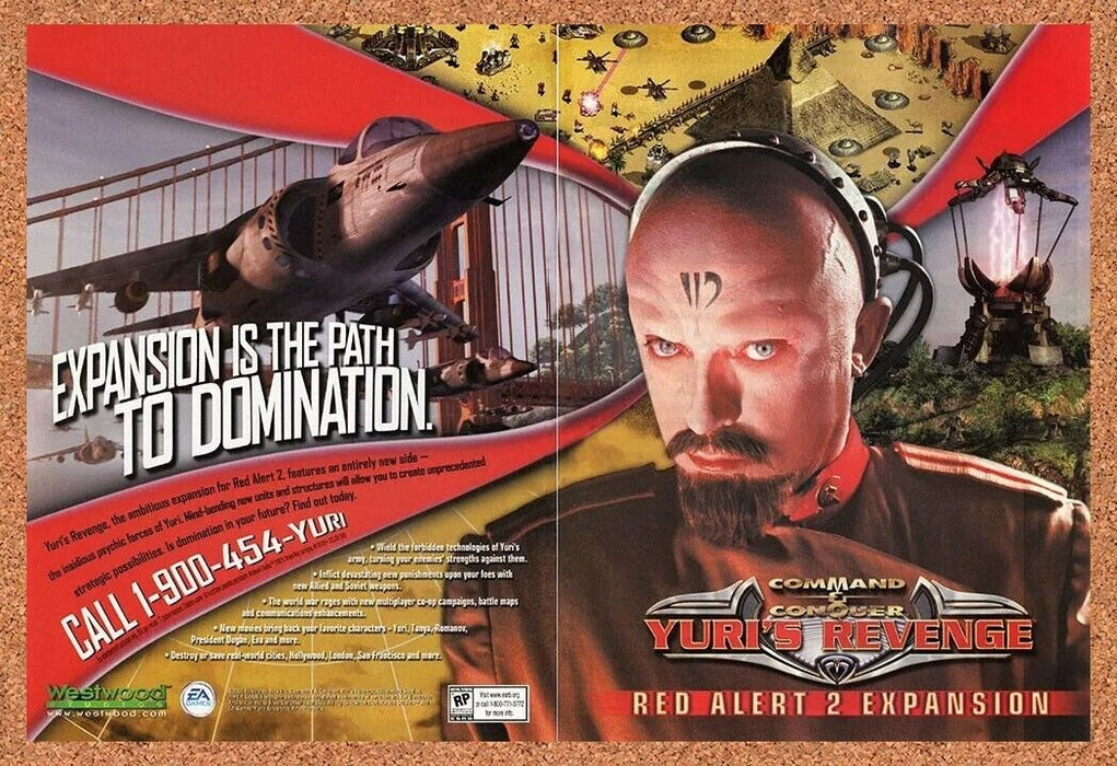 2003 Red Alert Yuri's Revenge Original Ad v1 - for just $22.49! 