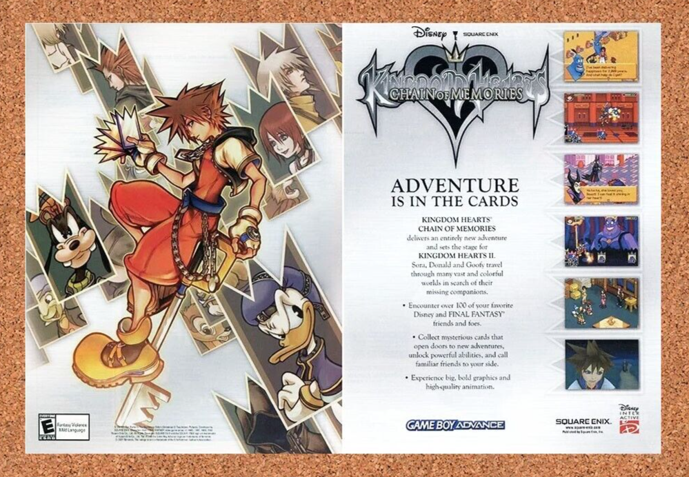 2001 Kingdom Hea Chain Of Memories GBA Original Ad - for just $21.49! 