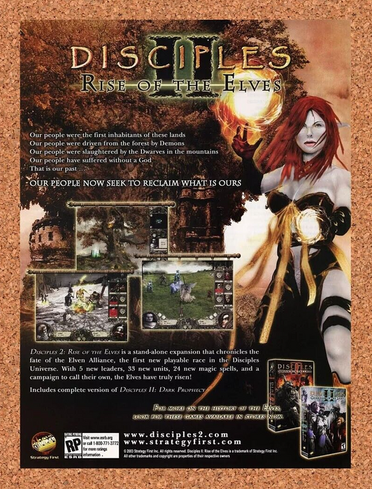 2005 Disciples II Rise Of Elves PC Original Ad v1 - for just $17.99! 