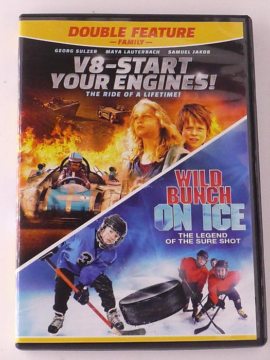 V8-Start Your Engines - Wild Bunch on Ice (DVD, double feature) - J0730 - for just $2.50! 