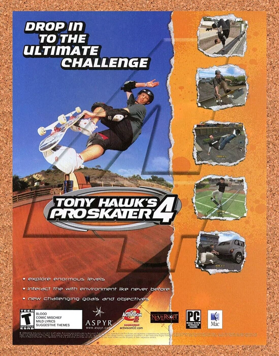 2005 Tony Hawk's Pro Skater 4 PC Original Ad - for just $17.99! 