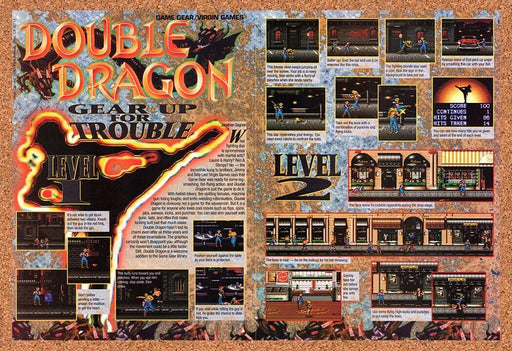 1993 Double Dragon Game Gear Original Ad v3 - for just $21.49! 