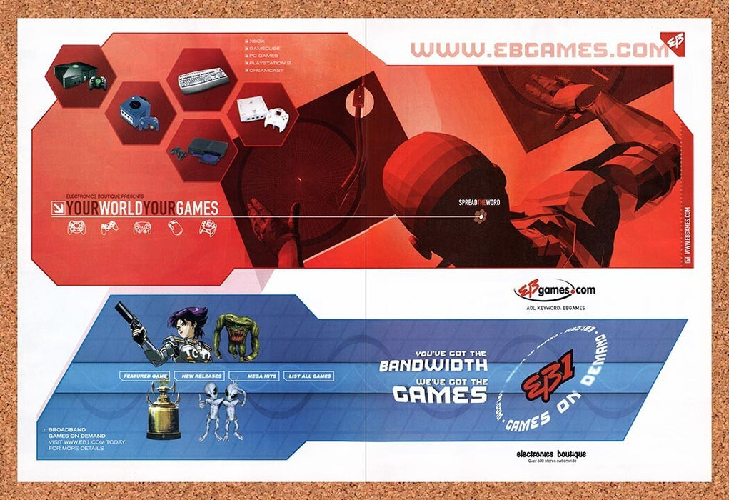 2001 EB Games Your World Your Games Original Ad v31 - for just $21.49! 