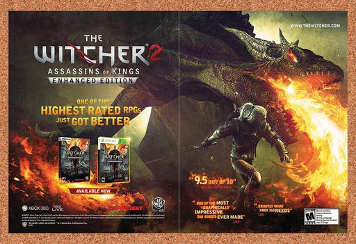 2012 Witcher 2 Assassins Of Kings Edition Xbox 360 Original Ad v1 - for just $21.49! 