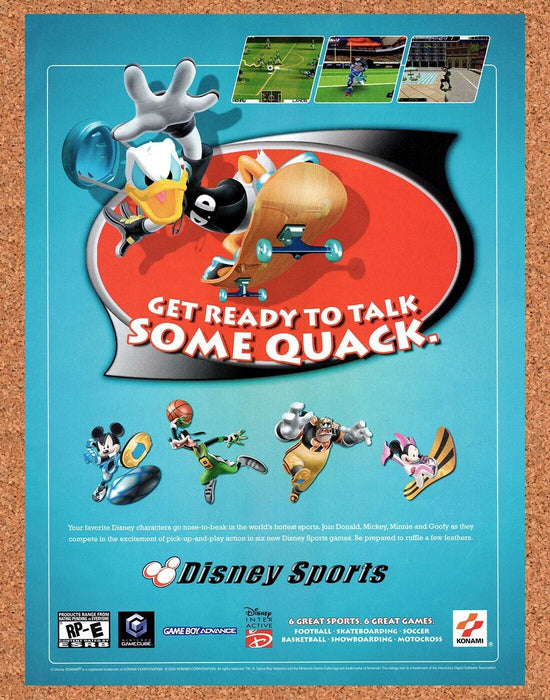 2003 Disney Spo GameCube Original Ad - for just $17.99! 