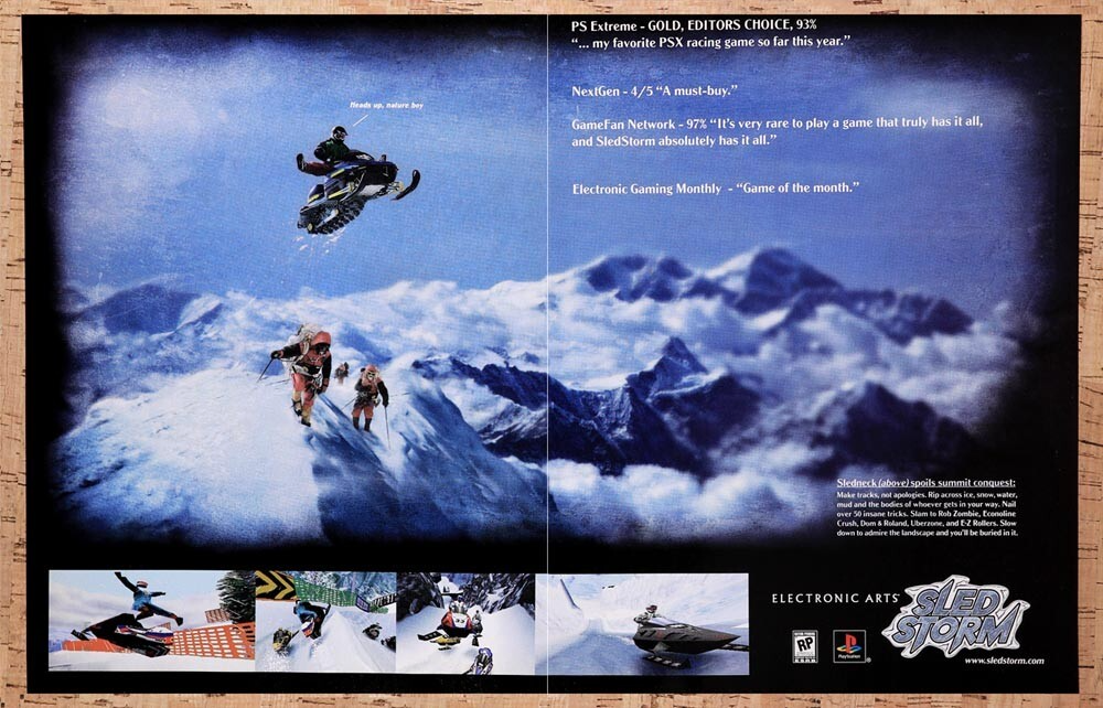 1999 Sled Storm PS1 Original Ad v1 - for just $21.49! 