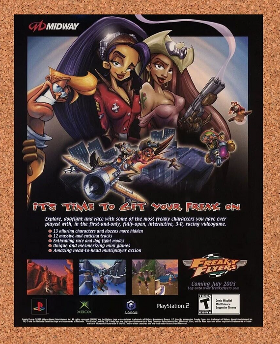 2005 Freaky Flyers GameCube Original Ad - for just $17.99! 